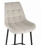 Флекс обивка велюр бежевый ножки металл черные от ImperiumLoft