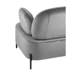 Кэнди с подлокотниками велюр серый от ImperiumLoft