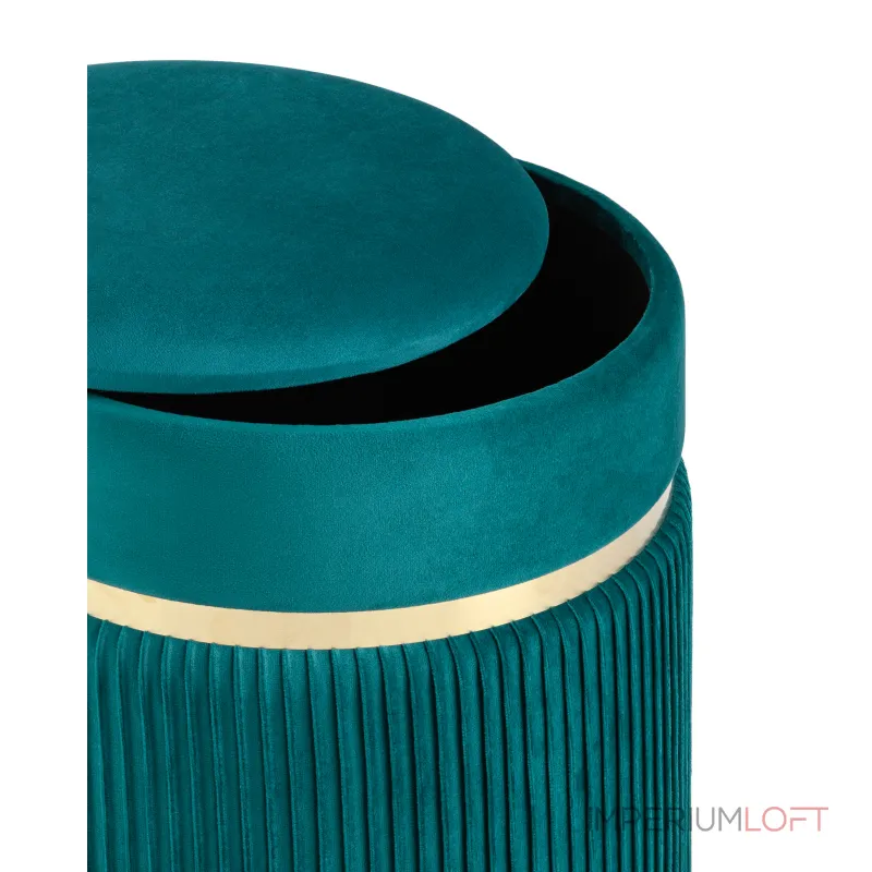 Миранда с ящиком велюр бирюзовый от ImperiumLoft