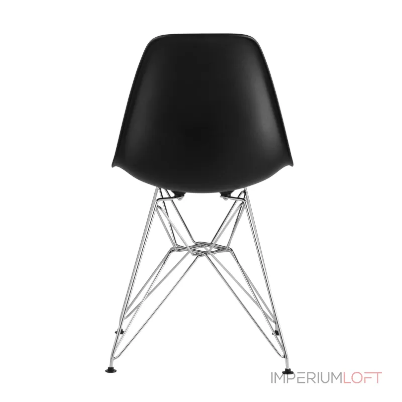DSR черный, полипропилен, основание хромированный металл, ножки с резиновыми прокладками от ImperiumLoft