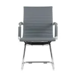 TopChairs Visit серое, обивка из экокожи, металический каркас от ImperiumLoft