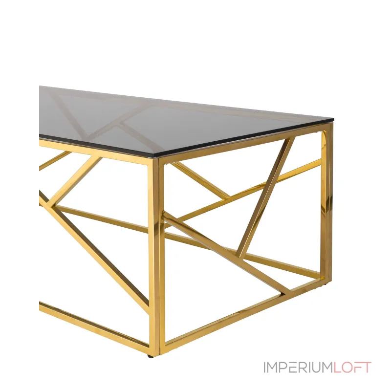 120*60 АРТ ДЕКО золото стекло smoke каркас нержавеющая сталь от ImperiumLoft 120*60 АРТ ДЕКО золото стекло smoke каркас нержавеющая сталь от ImperiumLoft