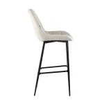 Флекс обивка велюр бежевый ножки металл черные от ImperiumLoft