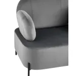 Кэнди с подлокотниками велюр серый от ImperiumLoft