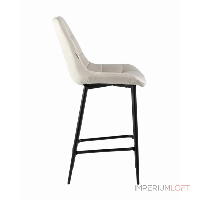 Флекс обивка велюр бежевый ножки металл черные от ImperiumLoft Флекс обивка велюр бежевый ножки металл черные от ImperiumLoft