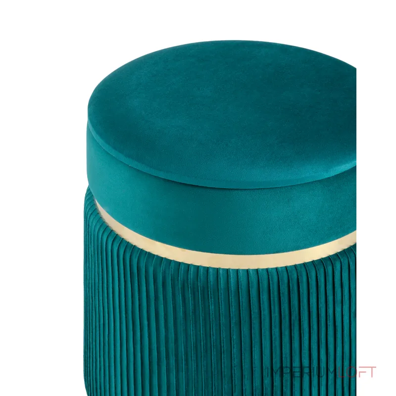 Миранда с ящиком велюр бирюзовый от ImperiumLoft