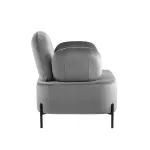 Кэнди с подлокотниками велюр серый от ImperiumLoft