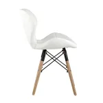 обеденный дизайнерский Бон обивка экокожа белый от ImperiumLoft