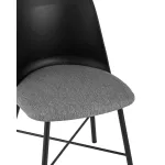 Shell черный с мягким сиденьем ножки из металла от ImperiumLoft