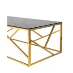 120*60 АРТ ДЕКО золото стекло smoke каркас нержавеющая сталь от ImperiumLoft