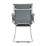 TopChairs Visit серое, обивка из экокожи, металический каркас от ImperiumLoft