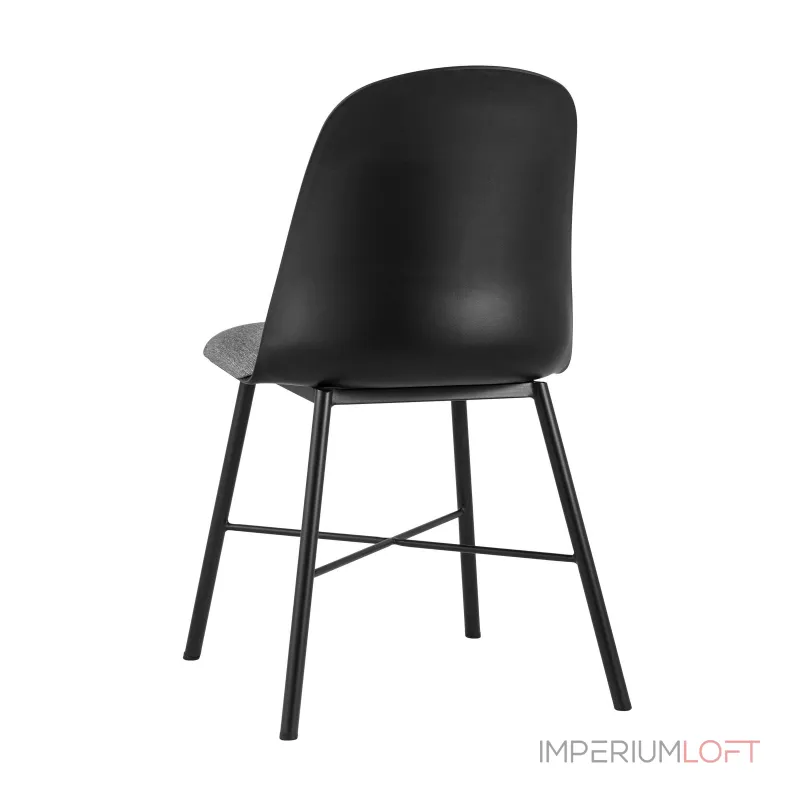 Shell черный с мягким сиденьем ножки из металла от ImperiumLoft
