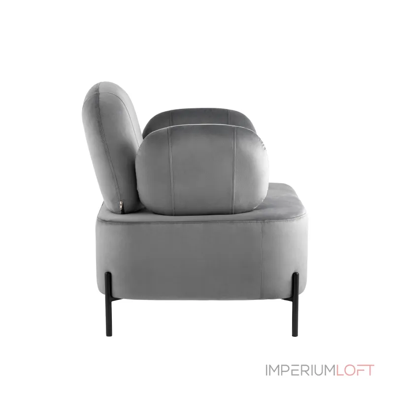 Кэнди с подлокотниками велюр серый от ImperiumLoft Кэнди с подлокотниками велюр серый от ImperiumLoft
