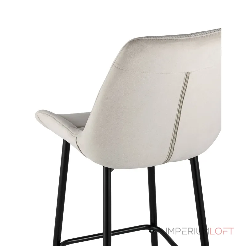 Флекс обивка велюр бежевый ножки металл черные от ImperiumLoft