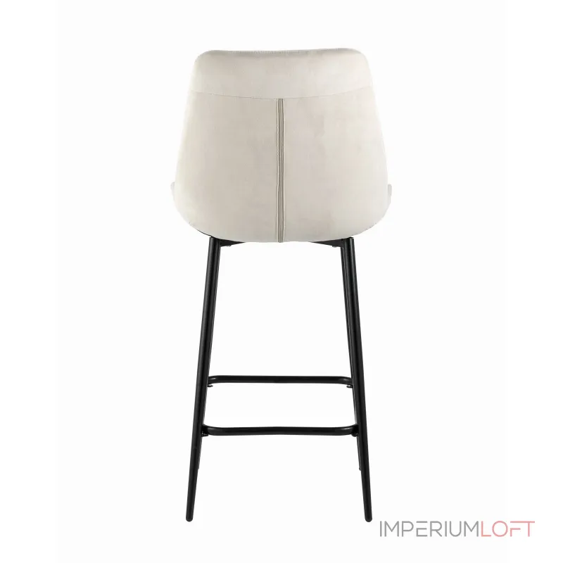 Флекс обивка велюр бежевый ножки металл черные от ImperiumLoft Флекс обивка велюр бежевый ножки металл черные от ImperiumLoft