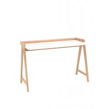 Стол письменный Pyramid 118*53 белый/светлое дерево