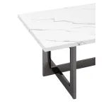 Нэйтан 122*61 белый мрамор сталь темный хром от ImperiumLoft