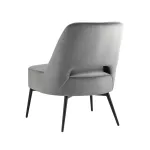 лаунж Бостон велюр тёмно-серый ножки металл от ImperiumLoft