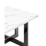 Нэйтан 122*61 белый мрамор сталь темный хром от ImperiumLoft