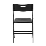 банкетный LITE черный, высокопрочный пластик, металлический каркас от ImperiumLoft