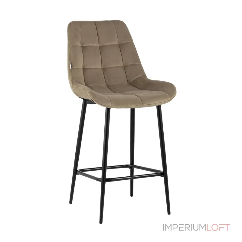 Флекс обивка велюр капучино ножки металл черные от ImperiumLoft