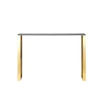 КРОСС 115*30 золото стекло smoke закаленное каркас нержавеющая сталь от ImperiumLoft