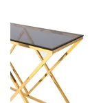 ИНСИГНИЯ 120*40 золото стекло smoke, каркас нержавеющая сталь от ImperiumLoft