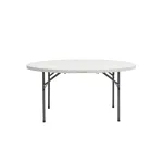 круглый 150 см диаметр, белая столешница от ImperiumLoft