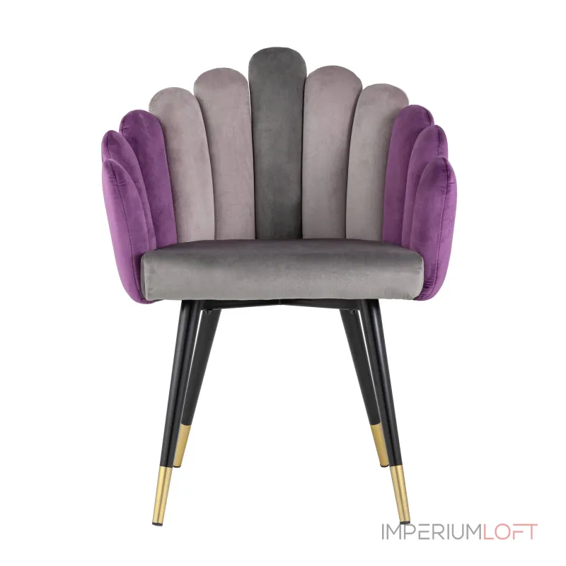 Камелия серый мягкое обивка велюр от ImperiumLoft