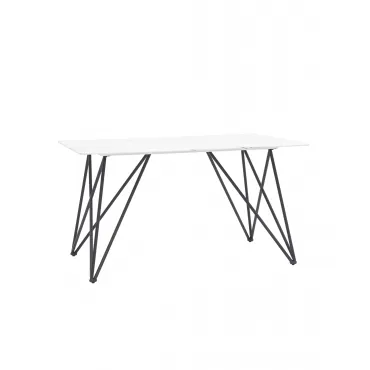 Стол обеденный Сакраменто 140*90 белый стеклянный Стол обеденный Сакраменто 140*90 белый стеклянный