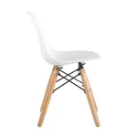 DSW детский белый, полипропилен, сталь, натуральный массив бука от ImperiumLoft