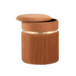 Миранда с ящиком велюр оранжевый от ImperiumLoft