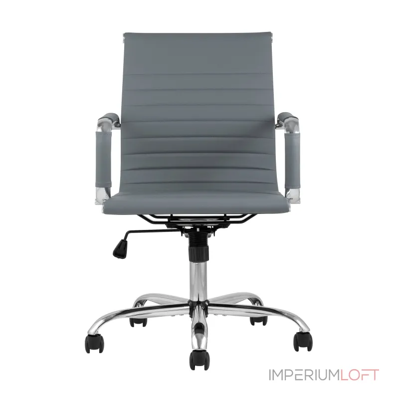 TopChairs City S офисное серое, обивка экокожа, механизм качания и регулировки по высоте от ImperiumLoft TopChairs City S офисное серое, обивка экокожа, механизм качания и регулировки по высоте от ImperiumLoft