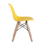 DSW желтый, литой полипропилен, стальной каркас, массив бука от ImperiumLoft