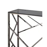 АРТ ДЕКО 115*30 темный хром стекло smoke нержавеющая сталь от ImperiumLoft