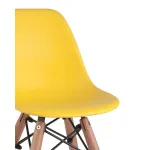 DSW желтый, литой полипропилен, стальной каркас, массив бука от ImperiumLoft