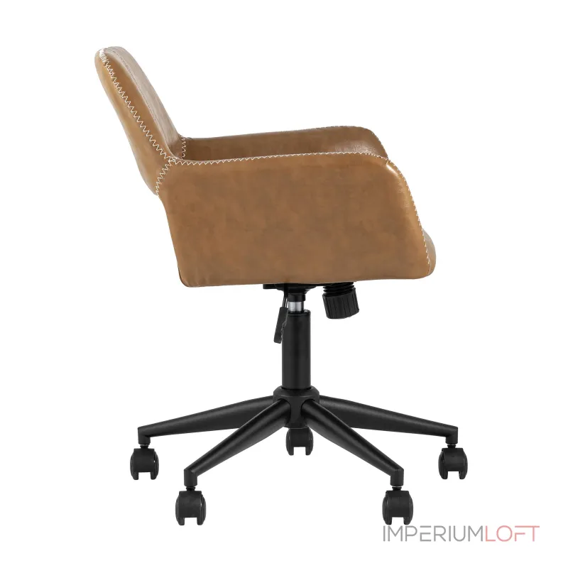 Филиус коричневый обивка экокожа крестовина металл черный механизм регулировки высоты от ImperiumLoft