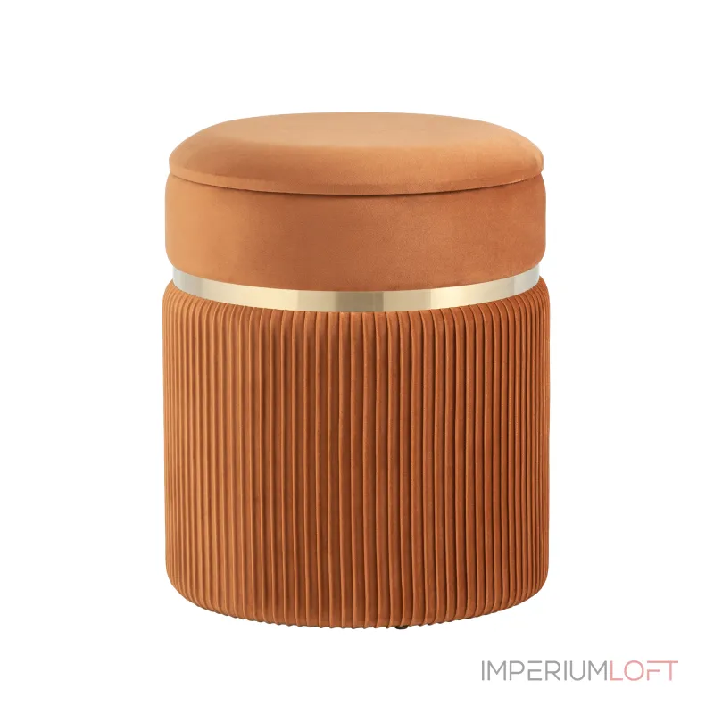 Миранда с ящиком велюр оранжевый от ImperiumLoft