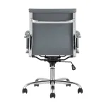 TopChairs City S офисное серое, обивка экокожа, механизм качания и регулировки по высоте от ImperiumLoft