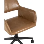 Филиус коричневый обивка экокожа крестовина металл черный механизм регулировки высоты от ImperiumLoft