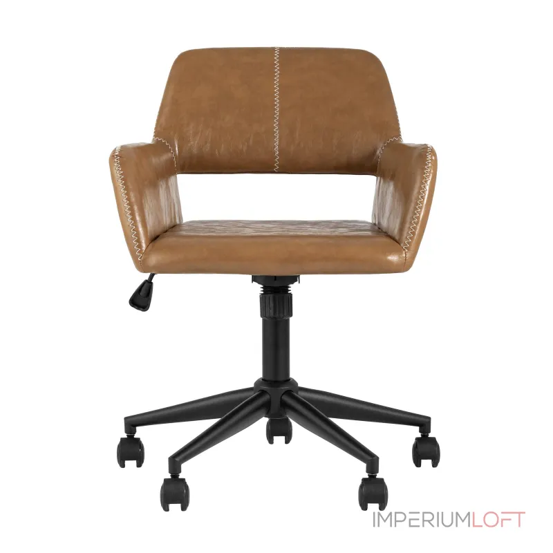 Филиус коричневый обивка экокожа крестовина металл черный механизм регулировки высоты от ImperiumLoft