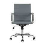 TopChairs City S офисное серое, обивка экокожа, механизм качания и регулировки по высоте от ImperiumLoft