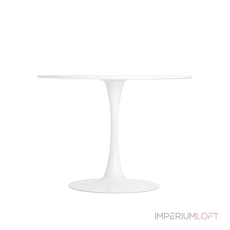 Tulip D100 белый столешница МДФ ножка металл от ImperiumLoft Tulip D100 белый столешница МДФ ножка металл от ImperiumLoft