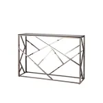 АРТ ДЕКО 115*30 темный хром стекло smoke нержавеющая сталь от ImperiumLoft