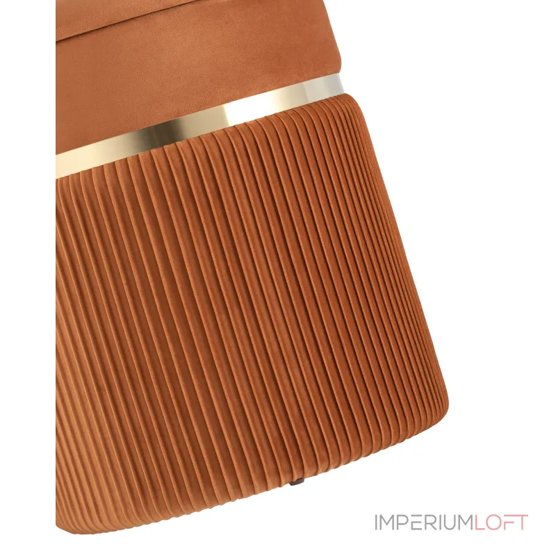 Миранда с ящиком велюр оранжевый от ImperiumLoft