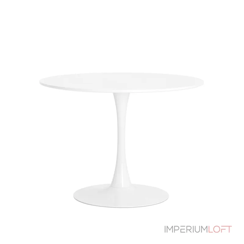 Tulip D100 белый столешница МДФ ножка металл от ImperiumLoft Tulip D100 белый столешница МДФ ножка металл от ImperiumLoft