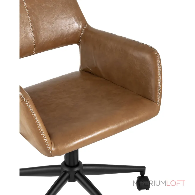 Филиус коричневый обивка экокожа крестовина металл черный механизм регулировки высоты от ImperiumLoft