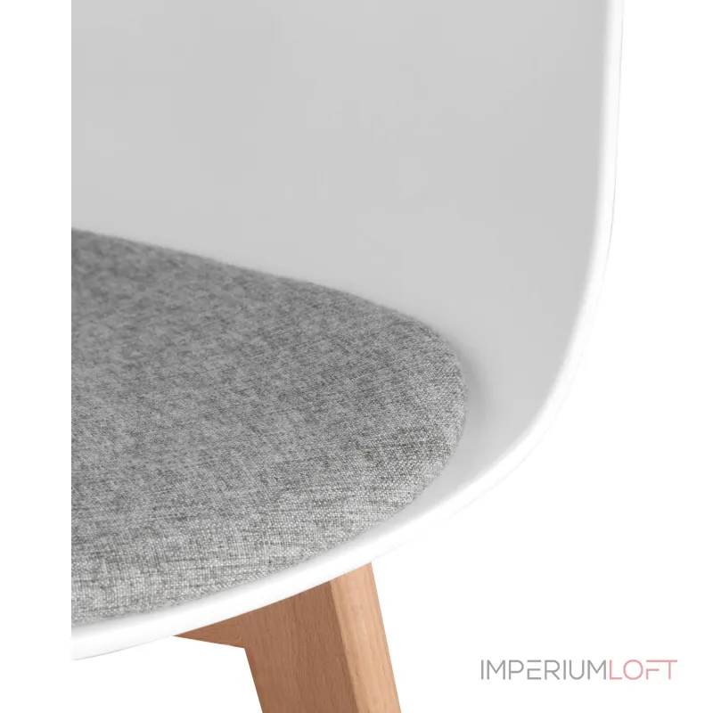 LIBRA Soft БЕЛОЕ белый пластик, съемная подушка, массив бука от ImperiumLoft LIBRA Soft БЕЛОЕ белый пластик, съемная подушка, массив бука от ImperiumLoft