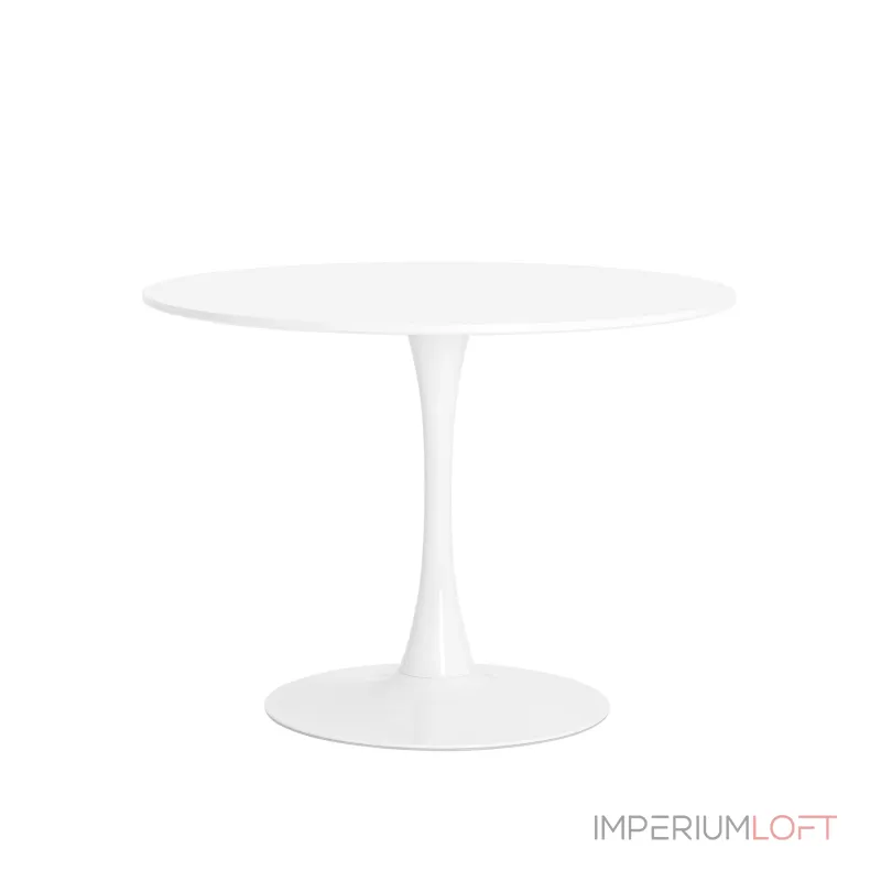 Tulip D100 белый столешница МДФ ножка металл от ImperiumLoft Tulip D100 белый столешница МДФ ножка металл от ImperiumLoft