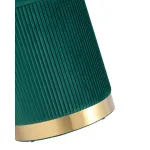 Шарлотта с ящиком велюр зеленый с металлическим основанием в золотом цвете от ImperiumLoft